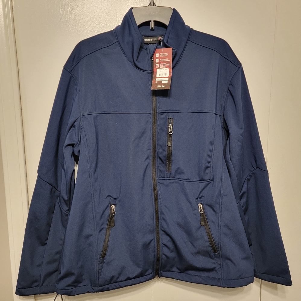 SwissTech Added Stretch Soft Shell Zipper Jacket Size XL (46-48)